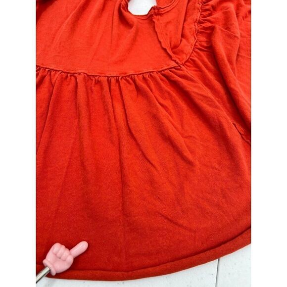 We The Free Women Size Medium Orange Sleeveless Boho Anytime Tank Top - Picture 9 of 10